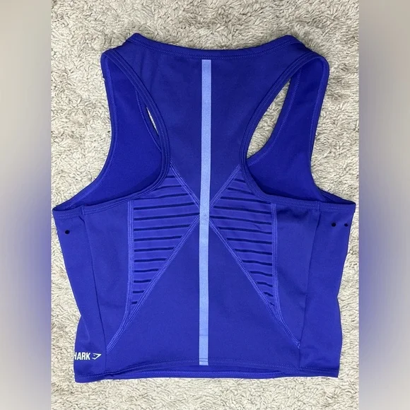 EUC! Gymshark Purple Crop Tank Top size XS - Picture 3 of 4